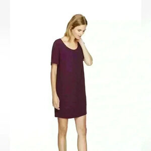 Wilfred Free | Teigan double lined tee shirt dress in  “blackberry” size large